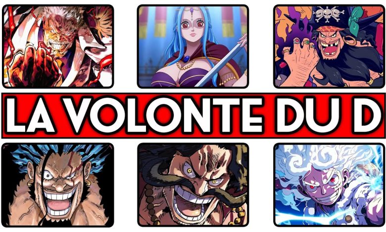Les principaux membres du clan du D. dans One Piece