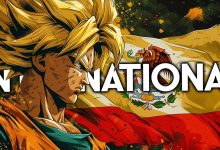 Foule de fans réunis devant un écran géant pour regarder Dragon Ball Super au Mexique