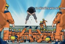 Naruto et Sasuke s’affrontent sur le toit de l’hôpital avec le Rasengan et le Chidori