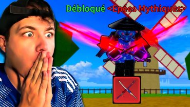 Les Cursed Dual Katana équipés dans Blox Fruits