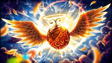 Pell sous sa forme de faucon dans One Piece, symbole des Fruits du Démon capables de voler